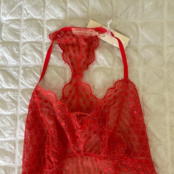 Naked Princess Selena Coral lace bodysuit - Picture 3 of 8